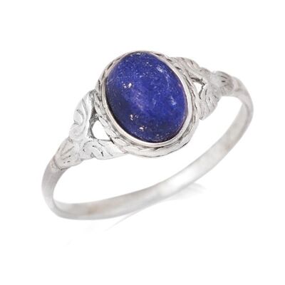 ANILLO LAPIS LAZULI_13 PLATA