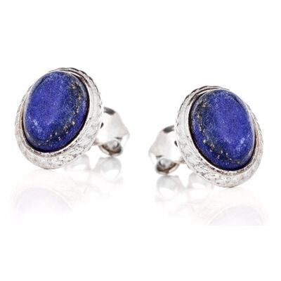 Boucle d'oreille argent lapis lazuli_3