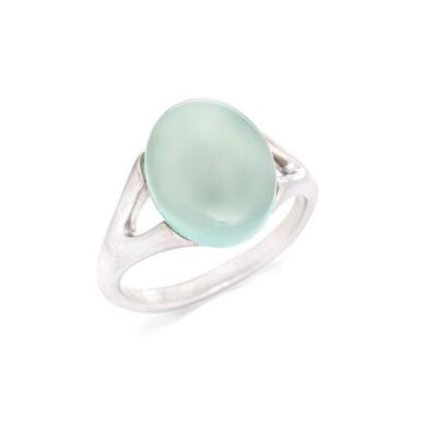 Bague argent agate aqua - CKL-BA003