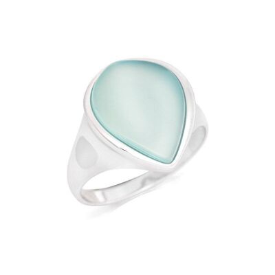 Anillo plata ágata agua - CSA-BA002