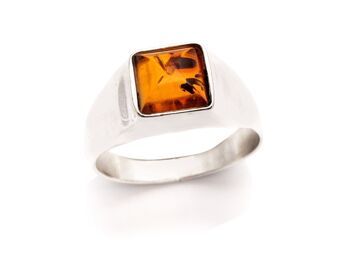 Bague argent ambre_226