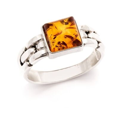 SILVER RING AMBRE_227