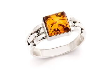 Bague argent ambre_227