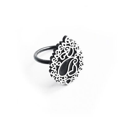 Bague larme oxydée Zahra