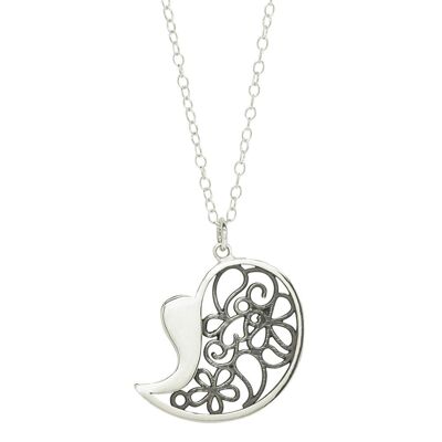 Big Heart Filigree Pendant