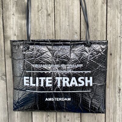 "Elite Trash" in nero