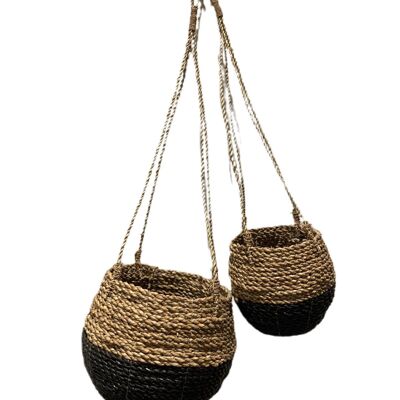 Serang Naturel/ Black -  Set of 2