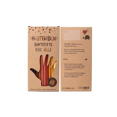 12 Hautfarben-Buntstifte (Deutsche Version)