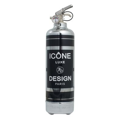 Extintor de incendios - Icono de cromo negro