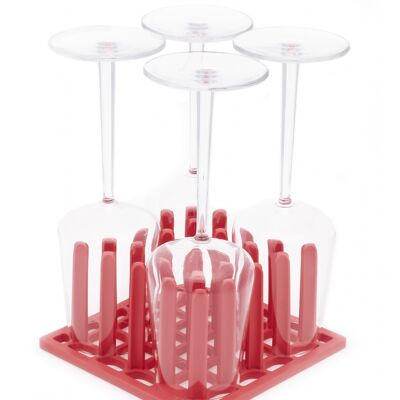 Tipple Glass Rack - Singel red