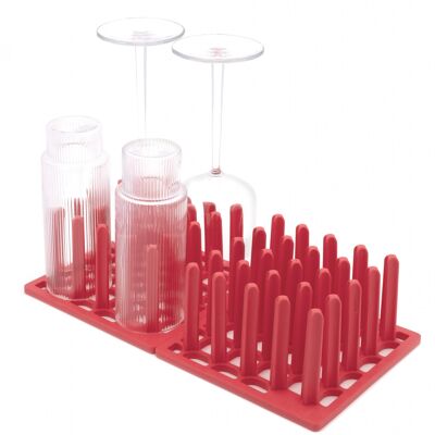 Tipple Glass Rack - Two-pack red