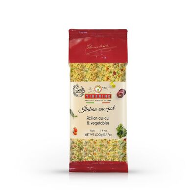 Cus Cus con Verdure, cus cus italiano pronto da cuocere con condimento - 3 Portionen