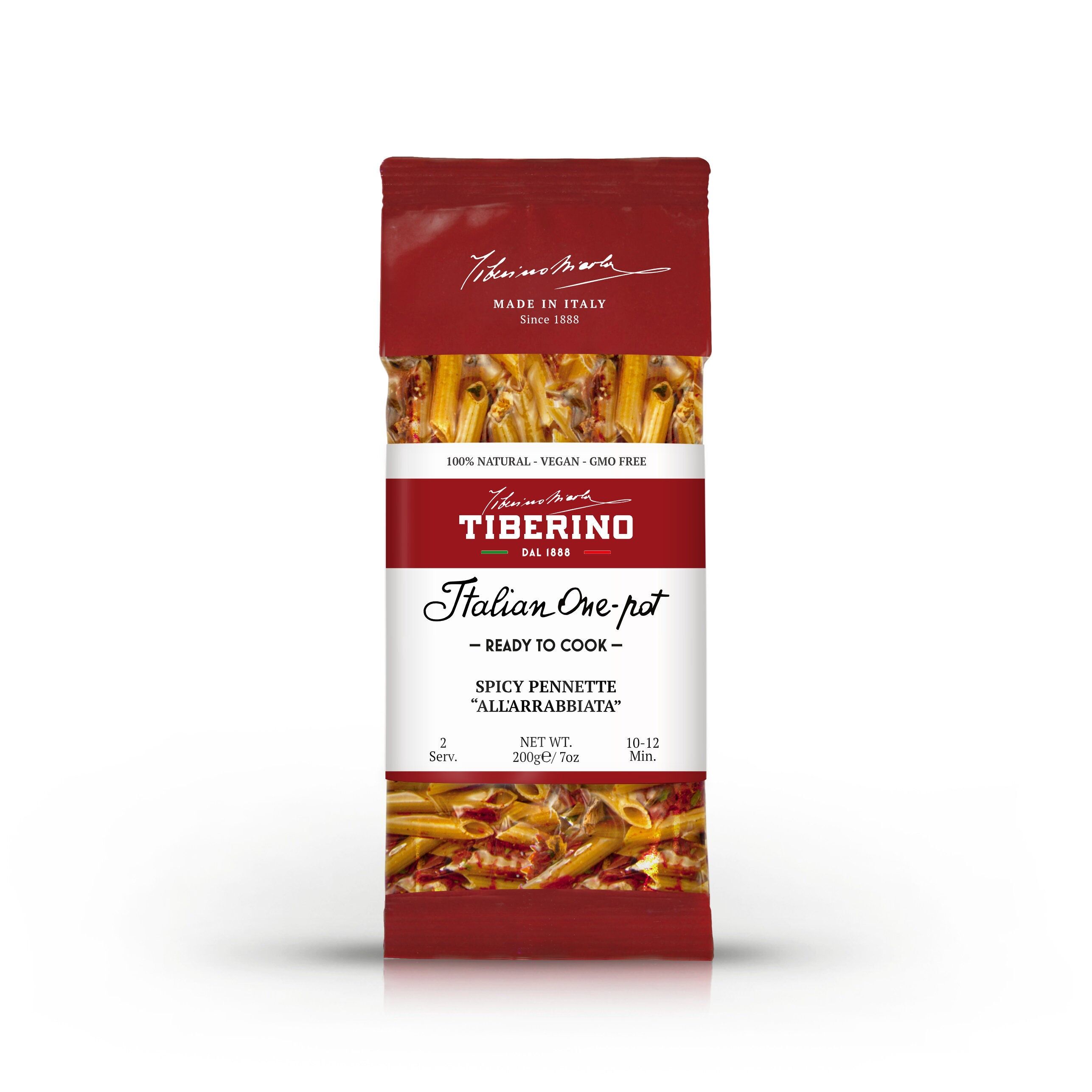 Pennette Piccanti "Arrabbiata", Pasta Italiana Tranciata Al Bronzo Con Condimento - 2 Porzioni