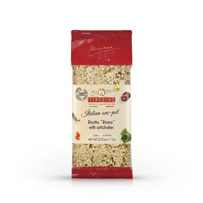 Risotto "Roma" with Artichokes, ready-to-cook Italian risotto with seasoning - 3 servings