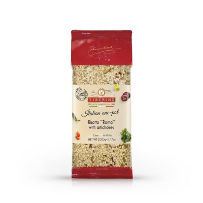 Risotto "Roma" ai Carciofi, risotto pronto all'italiana con condimento - 2 porzioni
