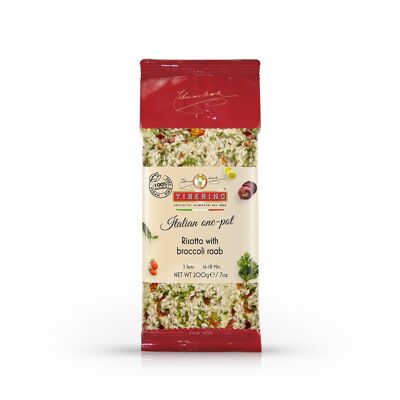 Risotto with Broccoli & sundried tomato, ready-to-cook Italian risotto with seasoning - 3 servings