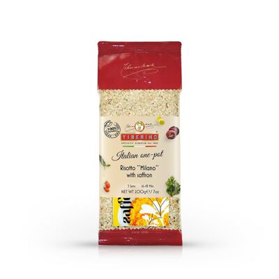 Risotto "Milano" with Saffron, ready-to-cook Italian risotto with seasoning - 3 servings