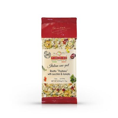 Risotto "Positano" with Zucchini & Tomato, ready-to-cook Italian risotto with seasoning - 3 servings