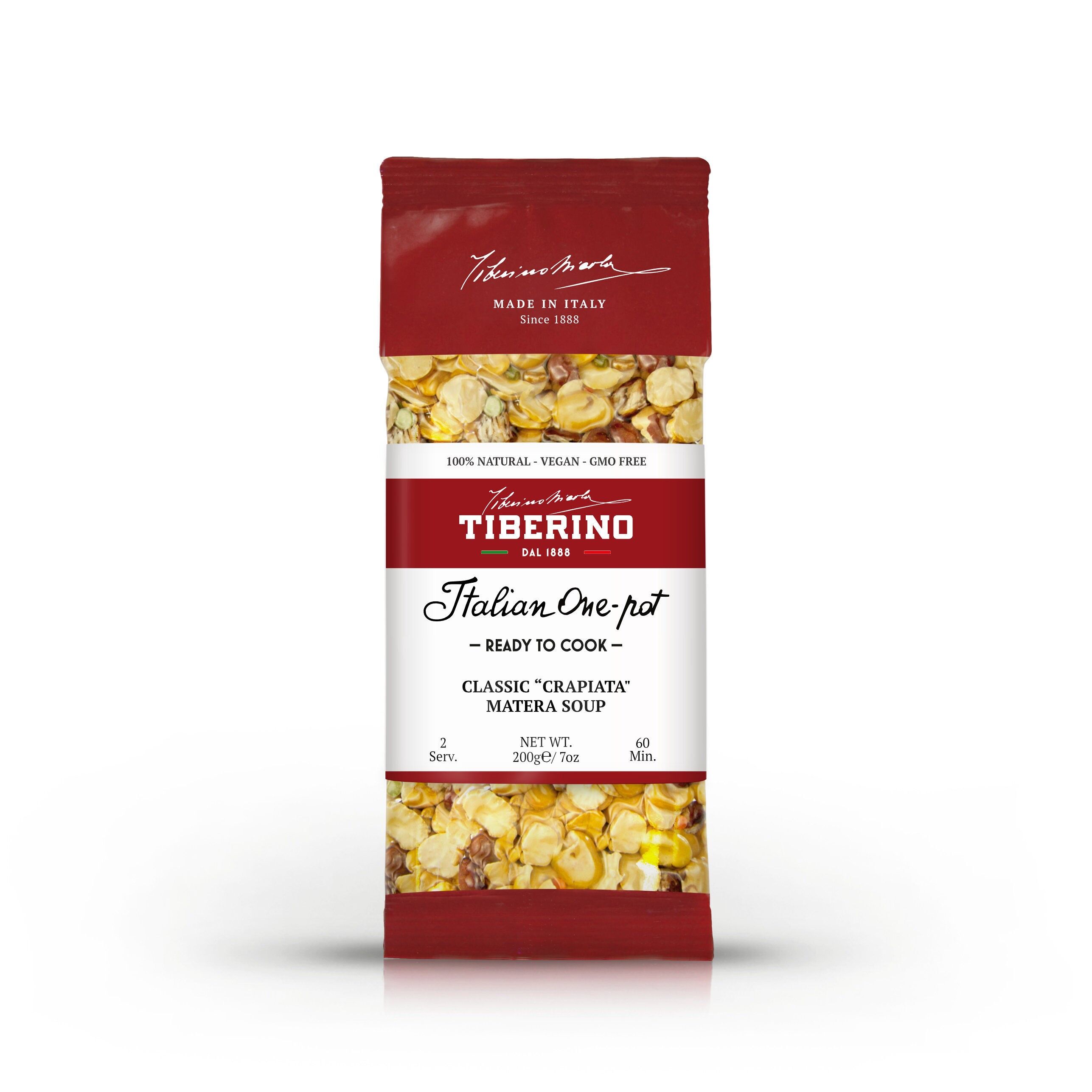 "Crapiata" clásica zuppa di legumi materani, zuppa italiana pronta da cuocere - 2 porciones