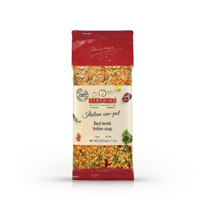 Red Lentils Italian Soup, ready-to-cook Italian soup - 3 servings
