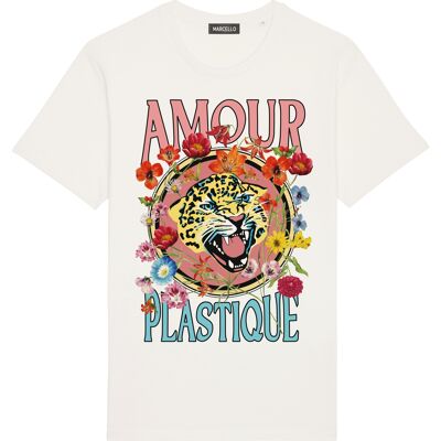Camiseta "Plastic Love" Marfil S