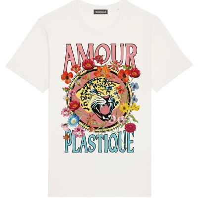 Camiseta "Plastic Love" Marfil S