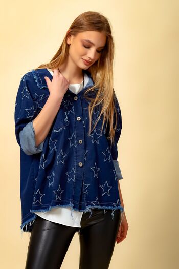 Chemise en jean Star avec détails de poche - Taille unique 4