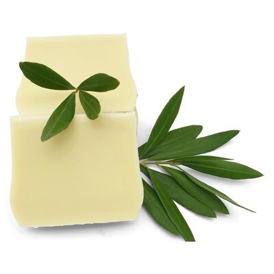Olivenölseife - pur, ohne Duft oder Farbe - Originalgröße