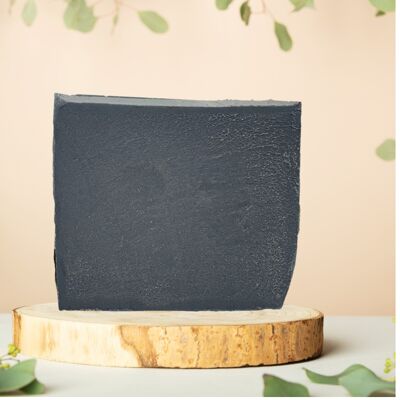 Activated charcoal brine soap - for blemished skin and acne - original size