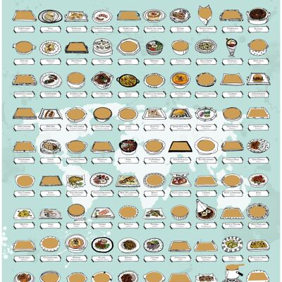 Scratch Board - 100 saveurs pour manger le monde.