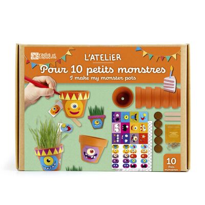 Caja de cumpleaños - 10 tarros monstruosos pequeños