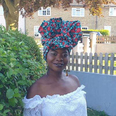 Bandana| Kopftuch |Haartücher| Kopftuch| Duku|100% Baumwolle| Kleidung für Frauen| Ankara| Afrikanische Kopftücher