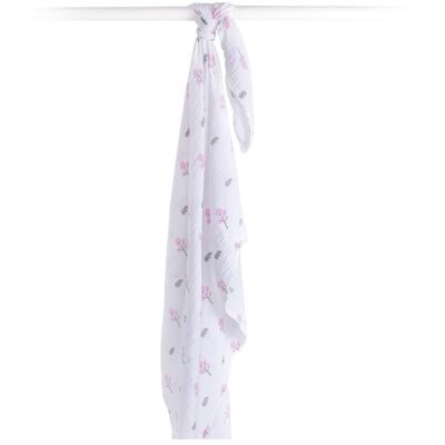 Muslin Cloth - Pink Hippo