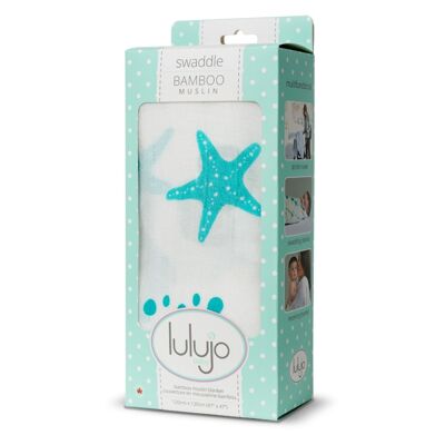 Bamboo swaddle - starfish