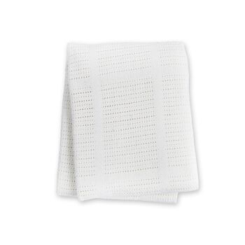 Couverture tricot blanche 2
