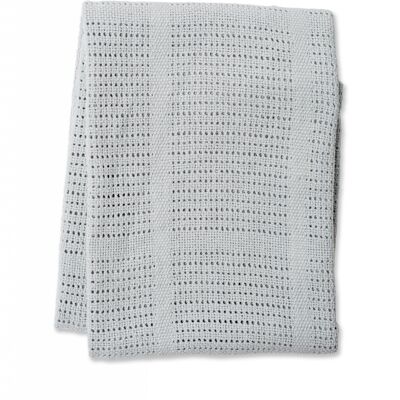 Couverture tricot grise