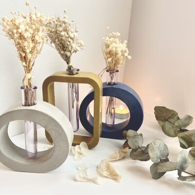 REGINE Kit - Make 3 vases made in concrete