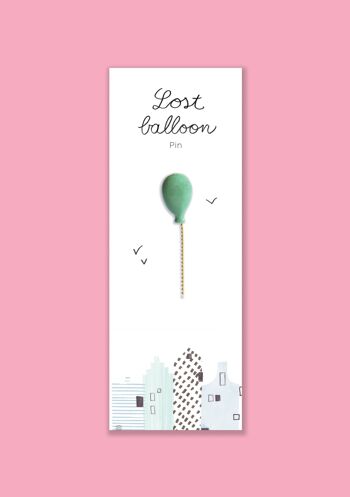 Pin's Ballons perdus -GREEN GOLD STRING 4