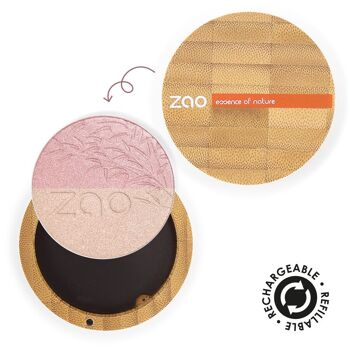 ZAO Shine-up Powder duo 311 Rose & or * bio, vegan & rechargeable 2