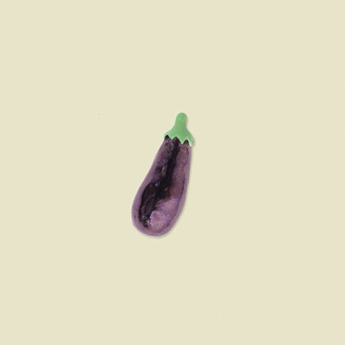 Eggplant pin - purple