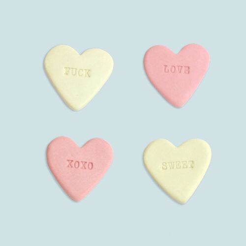 candy heart pin - Pink | Fuck