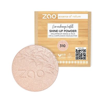 ZAO Refill Polvere lucidante 310 Pink Champagne * biologico, vegano e ricaricabile