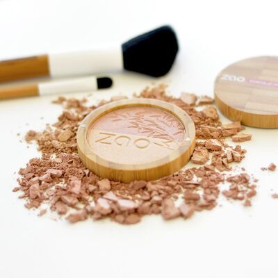 ZAO Tester Shine-up Powder duo 311 Pink & gold * organic, vegan & refillable