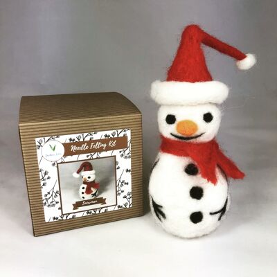 Snowman - Needle Felting Kit (Without Foam)
