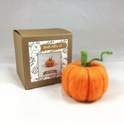 Mini Pumpkin - Needle Felting Kit (Without Foam)