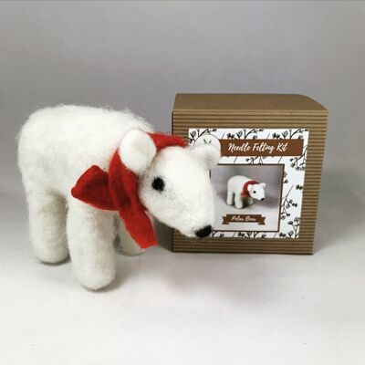 Polar Bear - Needle Felting Kit (Without Foam)