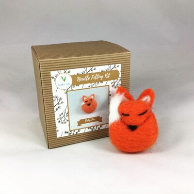 Baby Fox - Needle Felting Kit (Without Foam)