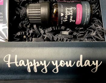Coffret cadeau "Happy you day" - Thé/encens/huile/pierre précieuse/carte/méditation 2