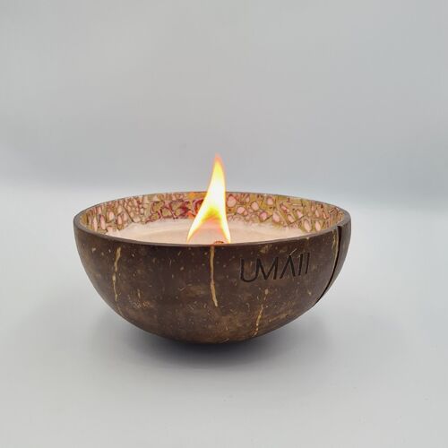 Coco bowl candle | rozerood-goud