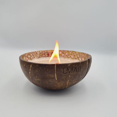 Coco bowl candle | rose-red-gold